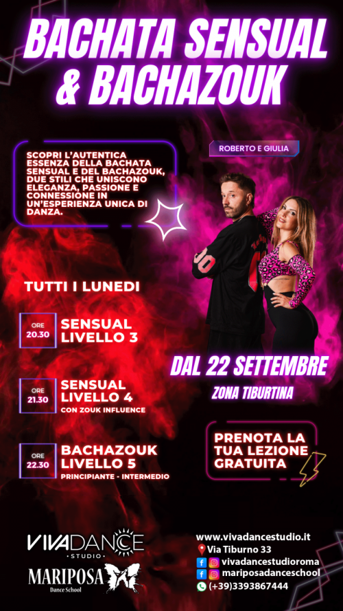 BACHATA SENSUAL LIVELLO 3 2025/2026