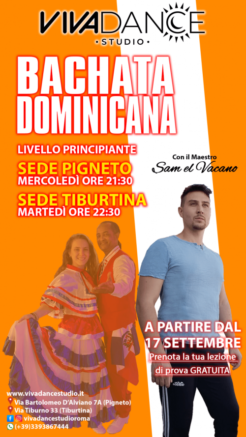 BACHATA DOMINICANA sede Pigneto 2025/2026