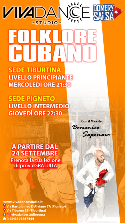FOLKLORE CUBANO livello 2 2025/2026