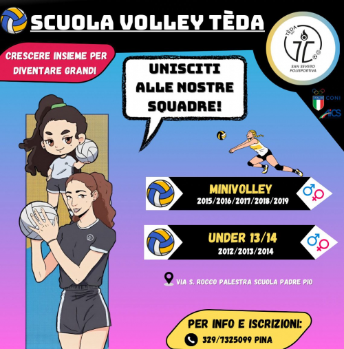 Corso di minivolley S3 per bambini e bambine dai 6 ai 10 anni