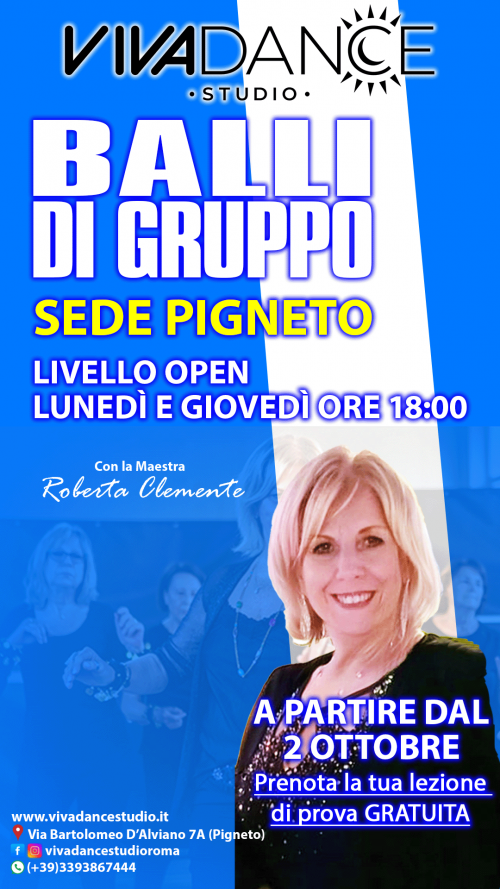 BALLI DI GRUPPO sede Pigneto 2025/2026