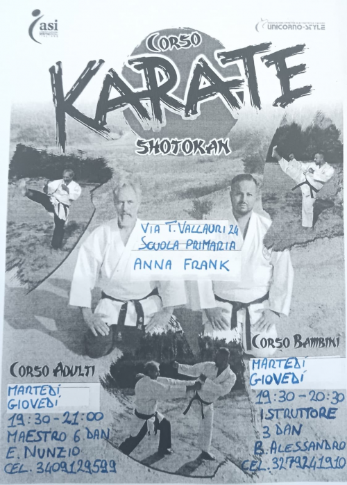 Karate Bimbi/e Palestra Scuola Anna FRANK (TO)